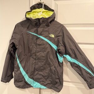 The North Face Kids Jacket in Gray and Aqua